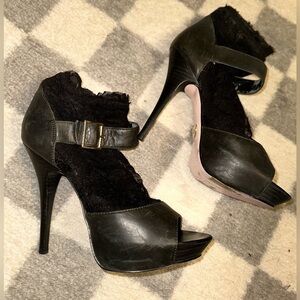 Betsey Johnson Lace sock platform heels punk grunge Y2K steampunk whimsygoth